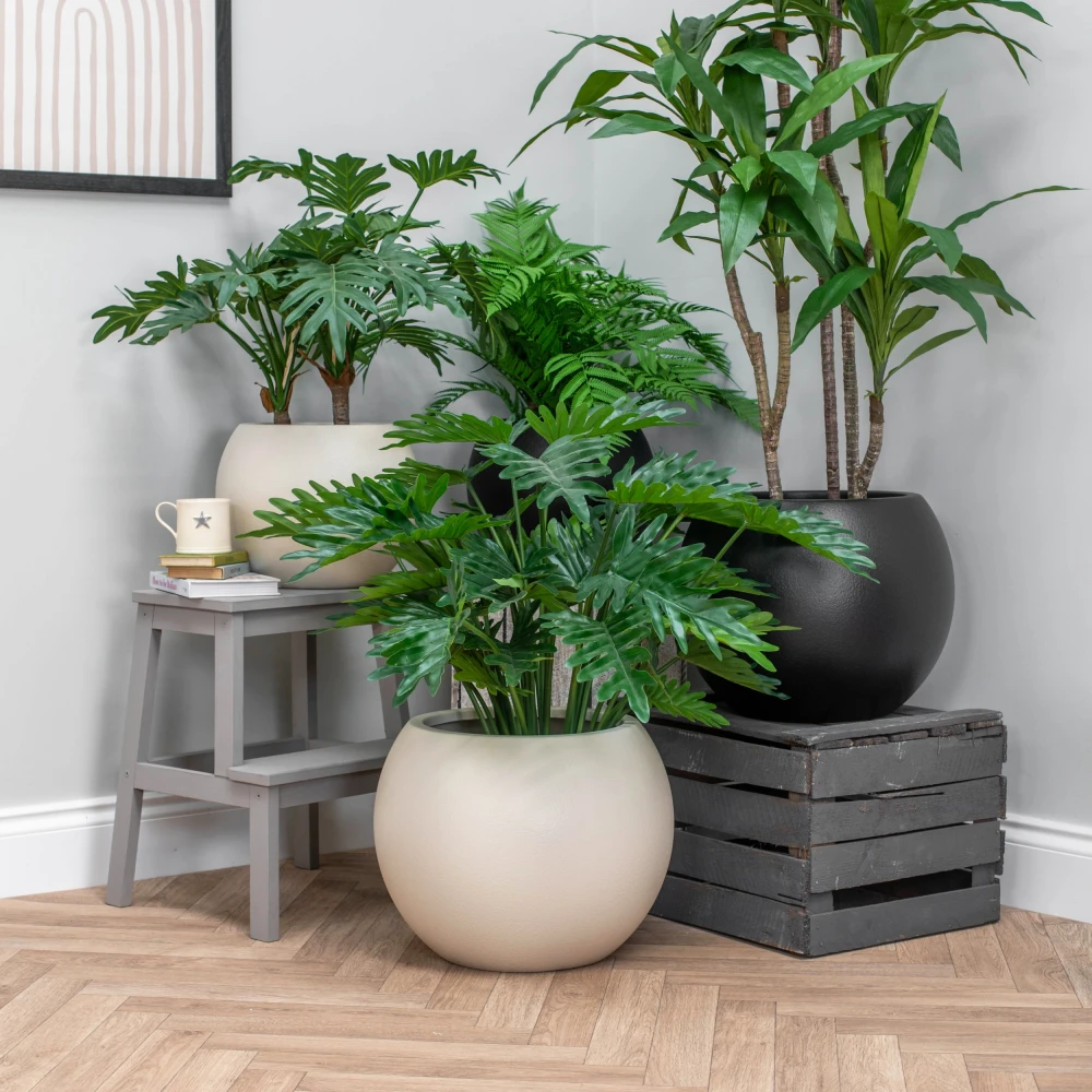 Artificial plants in our Stockholm pots