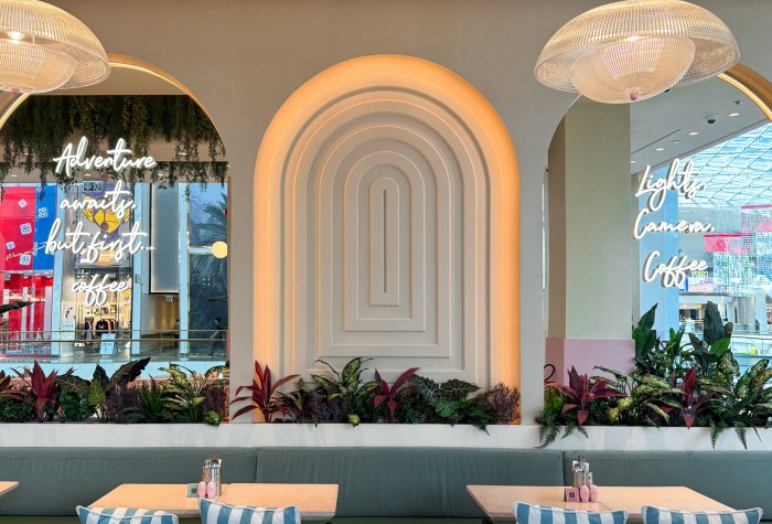 Artificial planting and hanging foliage installed in EL&N